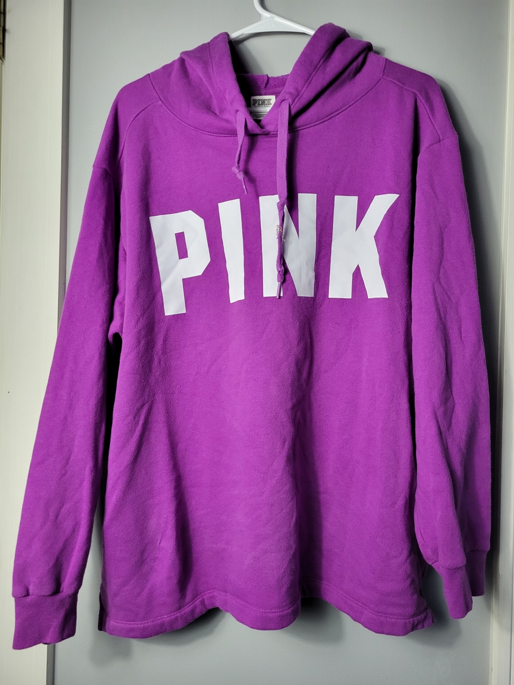 PINK Victoria's Secret Purple Logo Hoodie - Picture 1 of 6